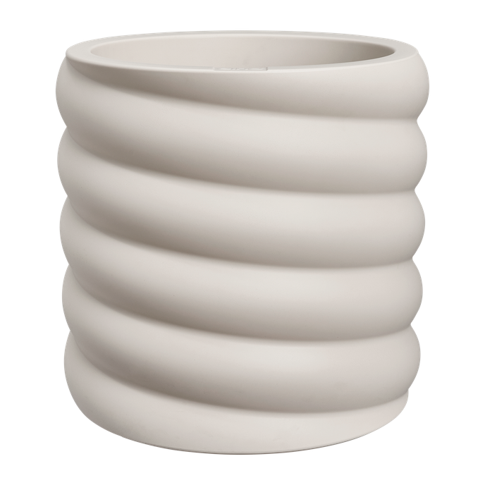 swirl 47cm linen white